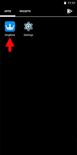 open kingroot app